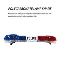 Lampu Bar LED SMD Merah Biru Baru dengan Kecerahan Tinggi dan Speaker untuk Kendaraan Darurat DC12V/24V 72W