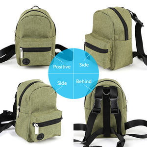 Sac à dos de transport pour animaux de compagnie, fermeture éclair, laisse réglable, polyester solide, <span class=keywords><strong>harnais</strong></span> portable, sacs à friandises pour chiens et chats en plein air - Product Image 2