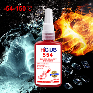 Adhésif anaérobie 554 rouge, scellant de filetage résistant aux solvants, pour applications à haute température <span class=keywords><strong>et</strong></span> conduites chimiques - Product Image 5