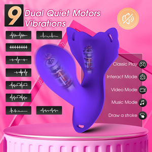 Dildo Usable con Ropa Interior y Control Remoto por <span class=keywords><strong>APP</strong></span> Love, Vibrador Vaginal para Punto G y Estimulación del Clítoris, Juguete Sexual para Mujeres, Parejas y Unisex - Product Image 2