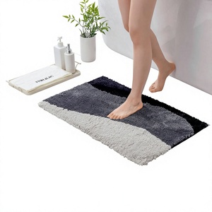 Hot Luxury Pure Cotton Luxury Tufted <b>Bath</b> Mats With Tassel Long Durable Bathroom Floor Mat Quality Assurance Wholesale Prices - Product Image 1