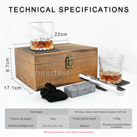 Juego de regalo de piedras para whisky, vasos para bourbon y piedras enfriadoras, incluye posavasos y pinzas, un juego de regalo impresionante para cualquier ocasión