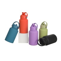 Bouteille d'eau écologique isotherme en acier inoxydable avec paille, 650 ml et 1000 ml, personnalisable avec logo