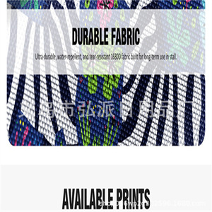 Cortina de Seguridad para Establos de Caballos, 2x3m, Ajustable, con Diseño de Calaveras y Plumas, para Protección Equina - Product Image 4