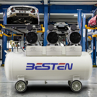 Compresseur d'air à piston sans huile DC avec haute température 70 ° C Composants spéciaux à noyau DC sans balais, y compris moteur et roulement