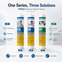 PINSU-KB - Sellador de Vidrio Resistente al Agua y al Moho, a Base de Alcohol, para Cocina y Baño
