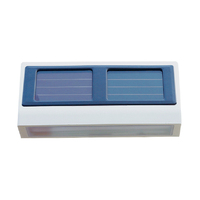 Lampe solaire de gouttière 9LM 6 LED 2025, blanc chaud, pour jardin, porte, garage, maison
