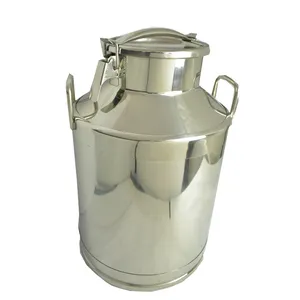 42 L 304 acier inoxydable de qualité alimentaire épais 1.2mm réservoir de traite lait peut Dewar conteneur 8kgs poids avec couvercle de casier