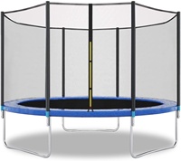Trampoline rond pour enfants de 5 pieds avec filet de sécurité, lit de saut intérieur/extérieur.