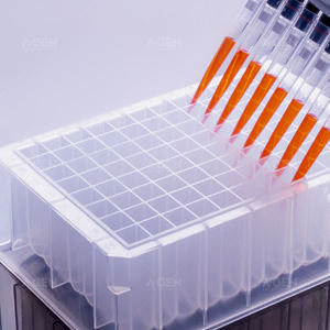 Plaque de puits profond en polypropylène <span class=keywords><strong>à</strong></span> fond en V de 2.3ml pour la culture cellulaire avec film d'étanchéité PCR - Product Image 6