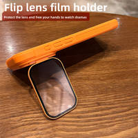    Casing Ponsel Magnetik Full Lens Flip Stand Armor untuk iPhone 17 16 15 14 13 12 Pro Max, Mendukung Pengisian Daya Nirkabel, Lapisan Matte