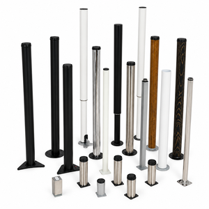 Gambe per Tavolo in Metallo Personalizzate, Rotonde o Quadrate, con Piastre di Montaggio per Tavoli da Pranzo, Scrivanie e Mobili - Product Image 1