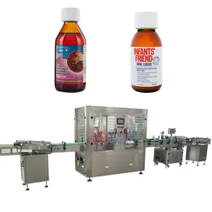 YB-YG4B Automatic Syrup Bottle Filling Machine Complete Flavor Water Bottling Production Line Glass Bottle Filling Plant