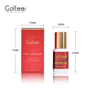 Adhesivo Profesional para Extensiones de Pestañas Veganas de Marca Privada Gollee <span class=keywords><strong>Neicha</strong></span>, <span class=keywords><strong>Pegamento</strong></span> Semipermanente para Pestañas, Se Acepta OEM y ODM - Product Image 5