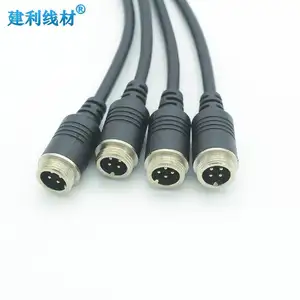 16Pin To 4x4Pin Aviation Head Adapter Cable For Vehicle Camera System Multi-camera MDVR/DVR Trailer Cable Bus Cable Car Cable