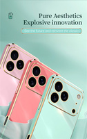 Nouvelle coque de luxe pour iPhone 18 Pro, 17 Air / 18 Pro Max / 17 Pro / 17, accessoires de téléphone portable en TPU plaqué or électrolytique