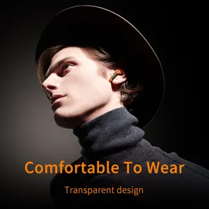 Mode Transparentes Design Gehäuse Tragbare drahtlose Kopfhörer Kopfhörer & Kopfhörer Ohrhörer für iPhone, Smartphones
