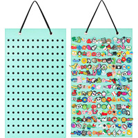 Support de rangement pour montres en feutre, présentoir à bijoux, organisateur de boucles d'oreilles, porte-bracelets, grande capacité, sac mural