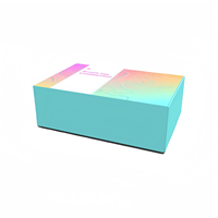 Boîtes d'expédition en carton ondulé colorées imprimées sur mesure, emballage écologique, boîte d'expédition avec logo personnalisé