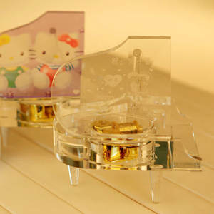 Amore Rosa Fiori di Luce Viola Di <span class=keywords><strong>Music</strong></span> Box di Cristallo Per I Regali Di Natale - Product Image 4