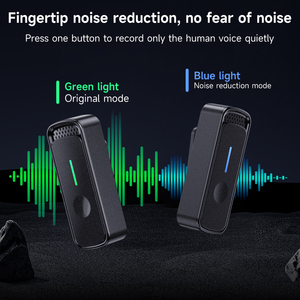 Hot bán xách tay chuyên nghiệp không dây Lavalier <span class=keywords><strong>Microphone</strong></span> sx88 vlog tự động ghép nối Mike giảm tiếng ồn Mic - Product Image 4