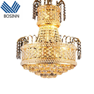 Lámparas Colgantes de Cristal Stamen, Decoración para Hoteles, Salones de Baile, Lámparas de Techo para Banquetes, Lámparas de Araña Brillantes para Techos Altos - Product Image 2