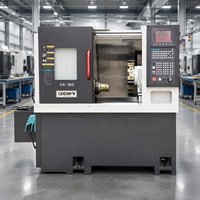 Tour CNC à banc incliné compact avec broche à axe C A2-5 pour tournage de précision de petites pièces de soupapes et de barres de 45 mm LK-160