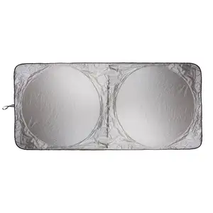 UFOGIFT Silber Auto Sonnenschutz Abdeckung Solar Reflektierende Vorderen Fenster Schild Sonnenschutz UV Rays Block Protector Auto Fenster Abdeckung