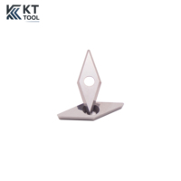 Plaquettes de coupe en carbure de tungstène diamanté 28x10mm avec pointe arrondie pour outils de tournage sur bois DIY