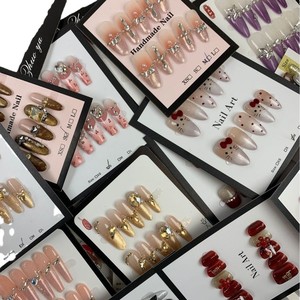 10 pièces en gros, Nouveaux produits, Ongles longs de luxe aléatoires, Amande carrée, Ongles press-on, Faux ongles 3D, Ongles œil de chat haut de gamme - Product Image 5