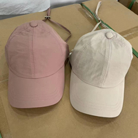 Casquettes de baseball ajustables en nylon Taslon de haute qualité à 6 panneaux avec fermeture à boucle métallique, style sportif urbain, légères