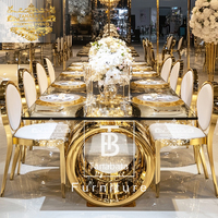 Table à manger moderne en acier inoxydable avec design miroir pour la maison, le salon et l'hôtellerie
