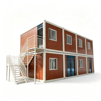 Casa Contenedor de Fácil Montaje, Casa Contenedor Modular de Acero de Instalación Sencilla para la Vida Diaria
