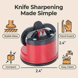 Mini-affûteur de couteaux à ventouse, gadget de cuisine créatif pour usage domestique - Product Image 4