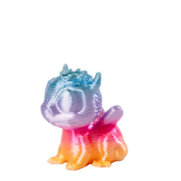 Schattig DIY Chibi Drakenfiguurtje 3D Geprint Harsen Dieren Regenboog Kawaii Bureaudecoratie Verzamelbaar Kinderen Fantasie Cadeau Groothandel Bulk