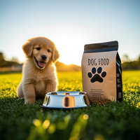 Emballage alimentaire pour animaux de compagnie de qualité supérieure, sac à huit soudures latérales, imprimé sur mesure, pochette à fermeture éclair à fond plat, qualité alimentaire