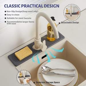 Plateau en pierre <span class=keywords><strong>de</strong></span> diatomite super absorbante <span class=keywords><strong>à</strong></span> séchage rapide pour comptoir <span class=keywords><strong>de</strong></span> salle <span class=keywords><strong>de</strong></span> bain, protection anti-éclaboussures <span class=keywords><strong>à</strong></span> séchage rapide - Product Image 5