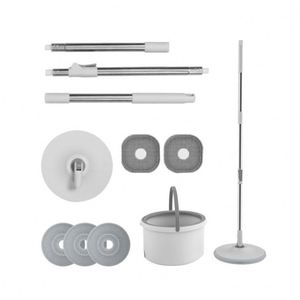 Serpillère rotative promotionnelle pour la maison, avec seau, pour le nettoyage et la séparation des eaux usées, pratique, lavable à la main, absorbante, pour usage humide et sec - Product Image 1