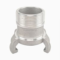 Conector Guillemin de Aluminio con Rosca Macho y Cierre, Acoplamiento Guillemin de Acero Inoxidable