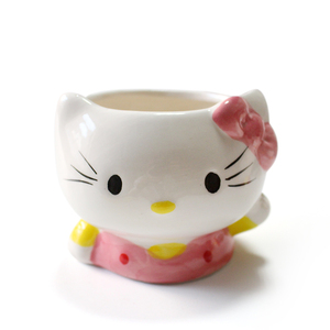 Personnalisé dessin animé Bonjour Kitty belle chaton décoration de jardin en céramique <span class=keywords><strong>pots</strong></span> de plantes - Product Image 1