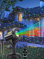 Projecteur laser dynamique étanche extérieur en aluminium pour jardin, pelouse, cour, ciel étoilé, ambiance de Noël 1
