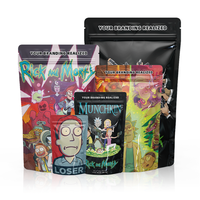 Sachet Mylar 3,5G personnalisé avec logo imprimé UV, découpé, refermable, auto-scellant, anti-odeur, recyclable, pour lait et aliments pour animaux de compagnie