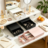 Boîte à tiroir coulissant personnalisable pour petits accessoires, idéale pour les cosmétiques, les montres et les articles de soins personnels