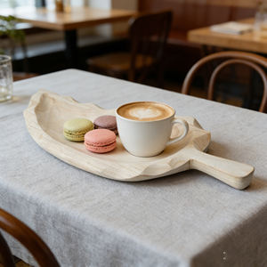 Plateau rond classique en feuille de Paulownia fait main, isolation thermique, écologique, planche en bois massif, épaisseur personnalisée 300 mm - Product Image 2