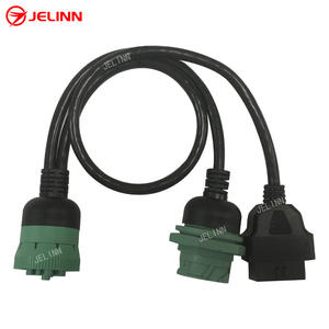 J1939 9 Pin 9pin Conector roscado a OBD 2 OBDII 16 Pin 16pin Splitter Y Cable - Product Image 2