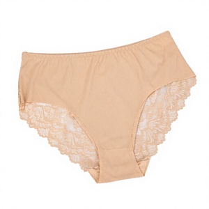 Fabricante de Ropa Interior, Bragas de Encaje Suave con Corte Láser, Color Sólido, Sexy, de Nailon, Tallas Grandes para Mujeres Corpulentas, Bragas Tipo <span class=keywords><strong>Granny</strong></span> - Product Image 1
