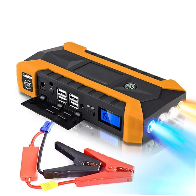 Powerbank Portabel 12000MAH 300 A-600 A Jumper Starter Mobil Paket Mulai Baterai Mobil Bosster Jump Starter