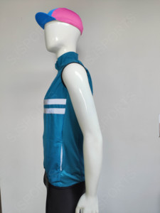 Maillot de cyclisme réfléchissant haut coupe-vent vtt vélo de <span class=keywords><strong>route</strong></span> <span class=keywords><strong>Gilet</strong></span> sans manches vélo Cycle manteau séchage rapide sublimé vent <span class=keywords><strong>gilet</strong></span> OEM - Product Image 2
