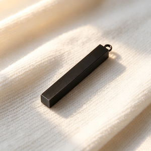 Durable Anti Tarnish Stainless Steel Blank Bar Pendant, Custom <b>Laser</b> Marking Metal Strip for DIY Gift Logo Pet ID Label - Product Image 3