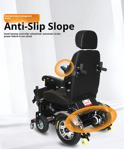 Silla de ruedas eléctrica de pie de lujo para personas con discapacidad - Product Image 6